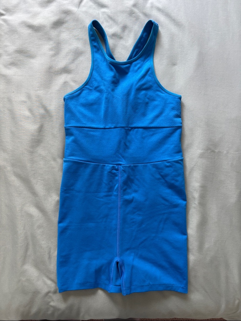 Free People Bright Blue Athletic One-Piece Romper
